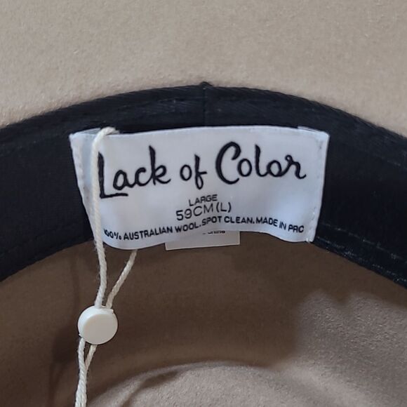 Lack Of Color Zulu Hat in Sand Free People Australian Wool STUNNING - Picture 11 of 13